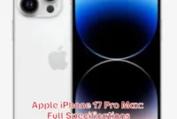 Apple iPhone 17 Pro Max: Full Specifications