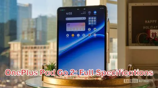 OnePlus Pad Go 2: Full Specifications