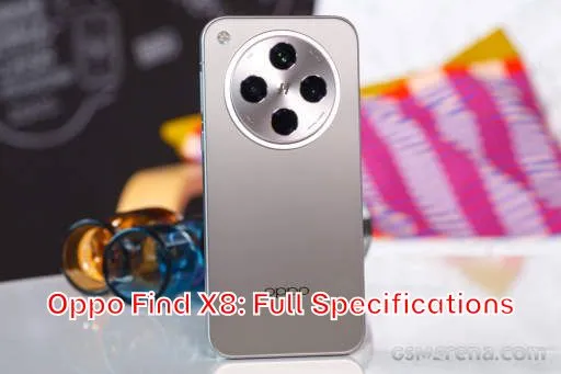 Oppo Find X8: Full Specifications