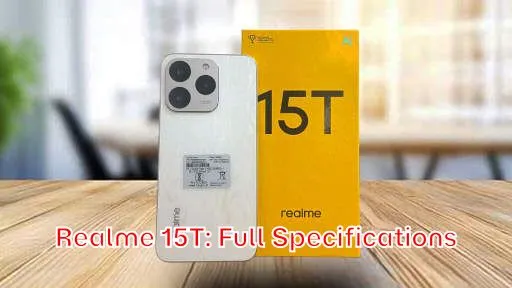 Realme 15T: Full Specifications