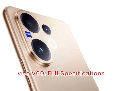 vivo V60: Full Specifications