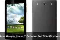 Asus Google Nexus 7 Cellular: Full Specifications
