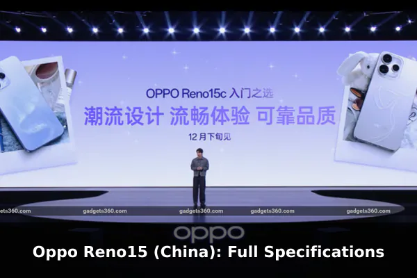 Oppo Reno15 (China): Full Specifications