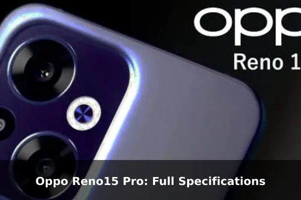 Oppo Reno15 Pro: Full Specifications