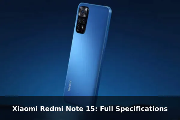 Xiaomi Redmi Note 15: Full Specifications