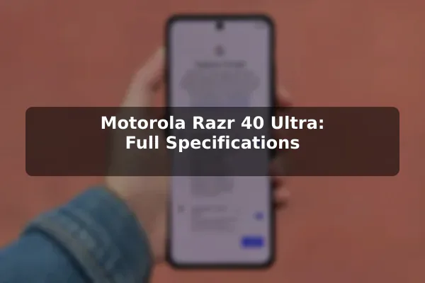 Motorola Razr 40 Ultra: Full Specifications