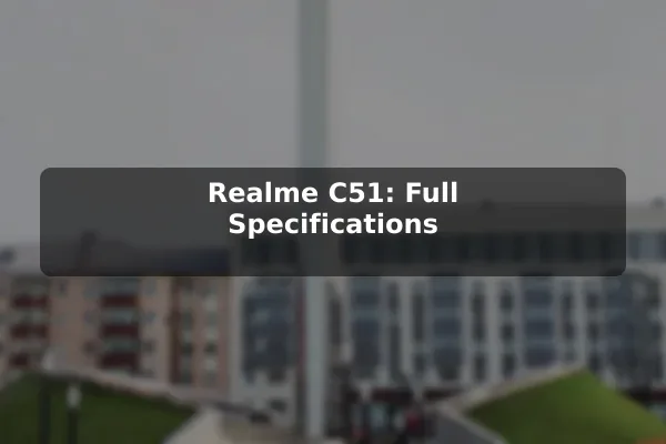 Realme C51: Full Specifications