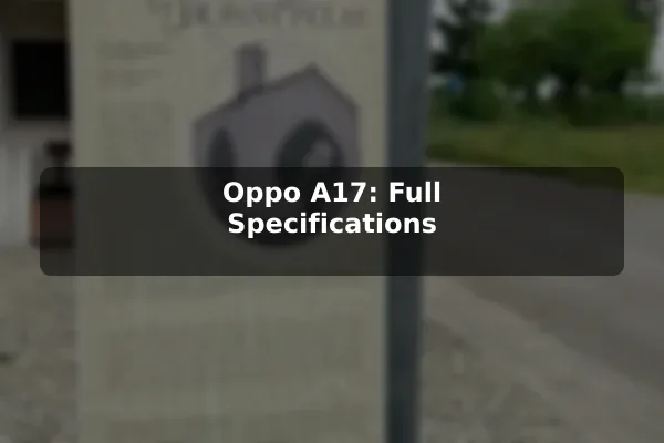 Oppo A17: Full Specifications