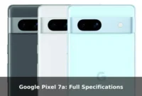 Google Pixel 7a: Full Specifications Google Pixel 7a: Full Specifications