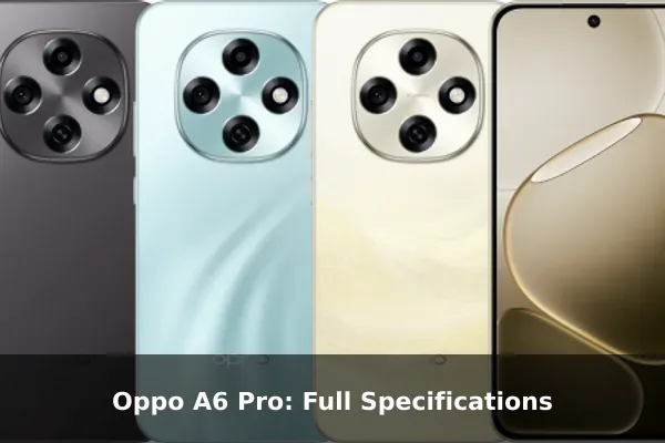 Oppo A6 Pro: Full Specifications