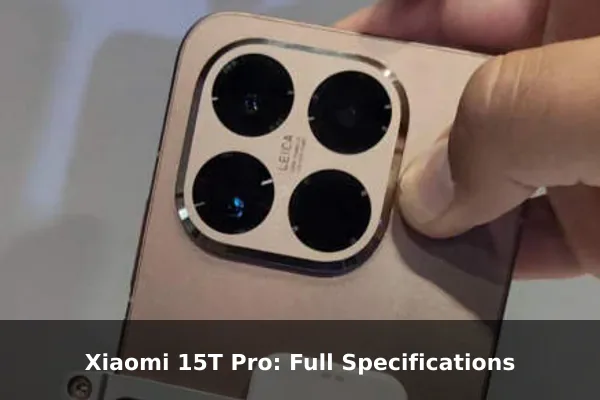 Xiaomi 15T Pro: Full Specifications