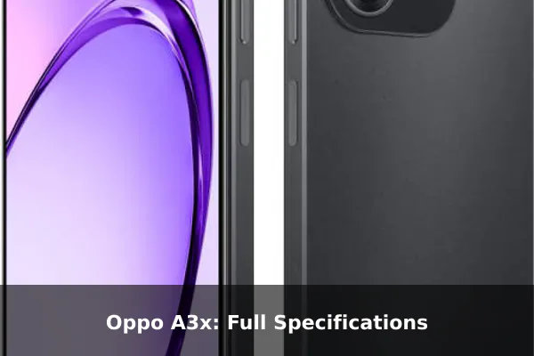 Oppo A3x: Full Specifications