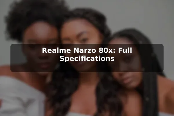 Realme Narzo 80x: Full Specifications