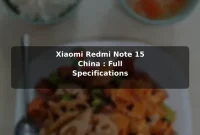 Xiaomi Redmi Note 15 (China): Full Specifications