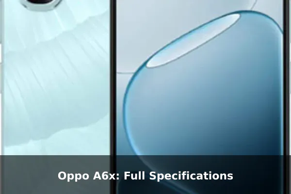 Oppo A6x: Full Specifications