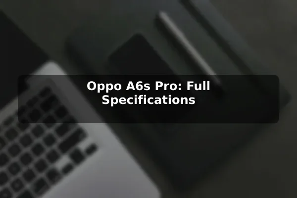 Oppo A6s Pro: Full Specifications